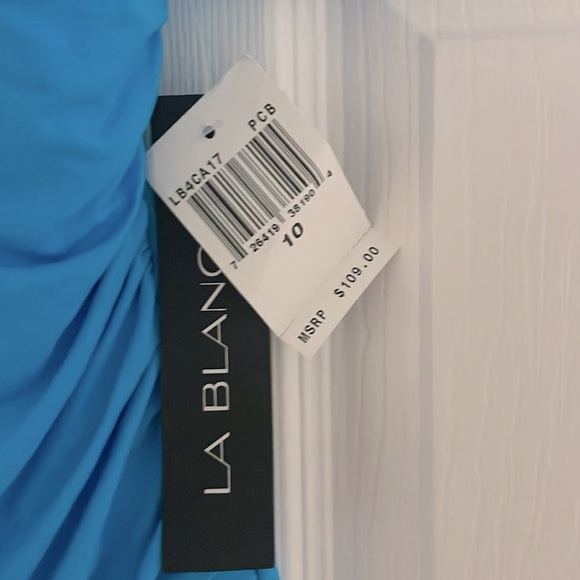 One piece turquoise bathing suit. Brand new. Tags attached. - Picture 2 of 4